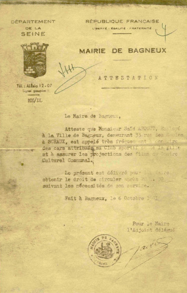 Laisser passer de Saïd Abtout
