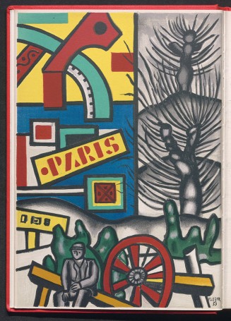 Illustration Homme assis dans le paysage de Fernand Léger