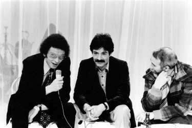 Mouloud Mimoun, Djelloul Beghoura et Tewfik Farès sur le plateau de Mosaïque