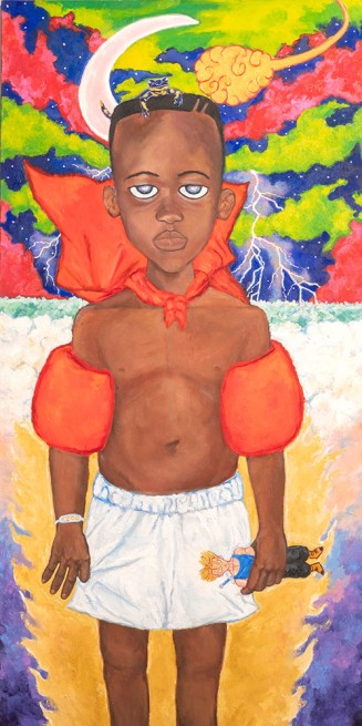 Peinture Tête d'étoile de Ibrahim Meïté Sikely