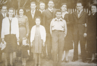 Giorgio Molossi avec son père, sa mère et sa sœur, en Argentine, en 1952